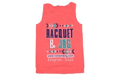 Racquet &amp; Jog Old School Print Arrow Tank