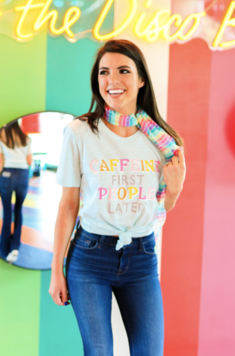 Jadelynn Brooke Things She Loves Caffeine First Tee Jadelynn Brooke Things She Loves Caffeine First Tee