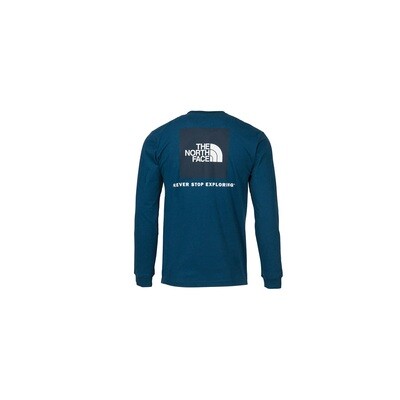 The North Face Men&#39;s Long Sleeve Red Box Tee