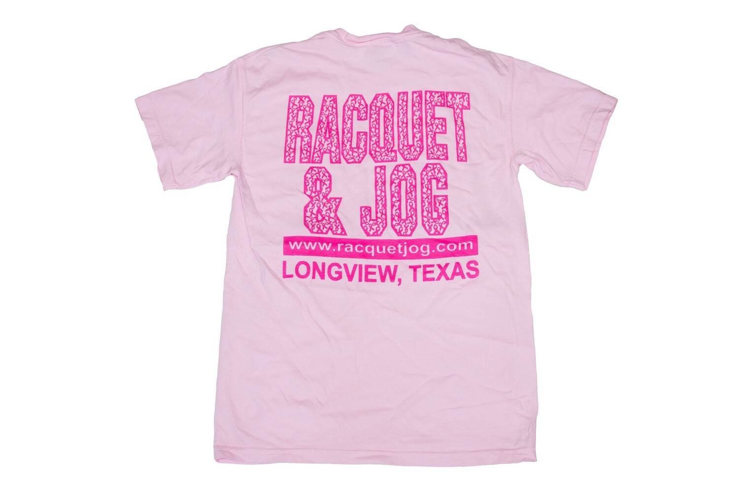 Racquet & Jog Old School Breast Cancer Tee