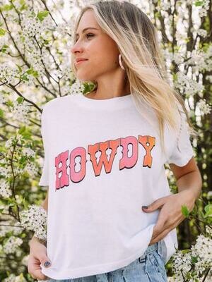 Charlie Southern Howdy Cropped Tee Charlie Southern Howdy Cropped Tee