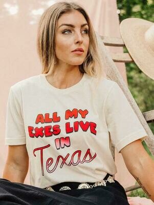 Charlie Southern All My Exes Live In Texas Tee Charlie Southern All My Exes Live In Texas Tee