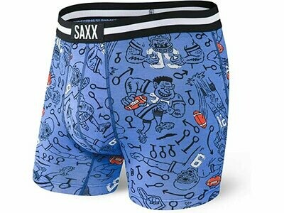 SAXX Vibe Men's Boxer Brief - Blue First and Ten