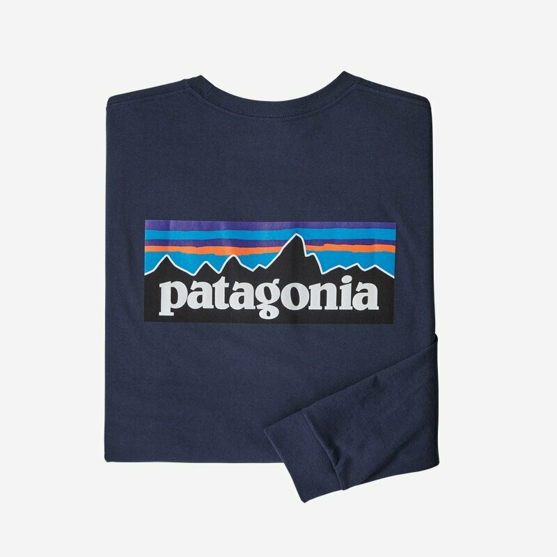 Patagonia Men's Long Sleeve P-6 Logo Responsibili Tee