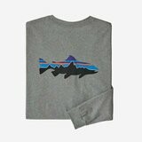 Patagonia Men&#39;s Long Sleeve Fitz Roy Trout Responsibili Tee