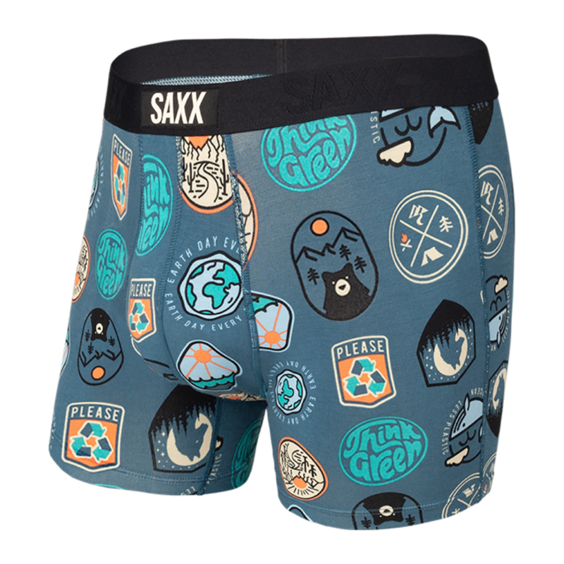 SAXX Vibe Men&#39;s Boxer Brief - Everyday Is Earth Day