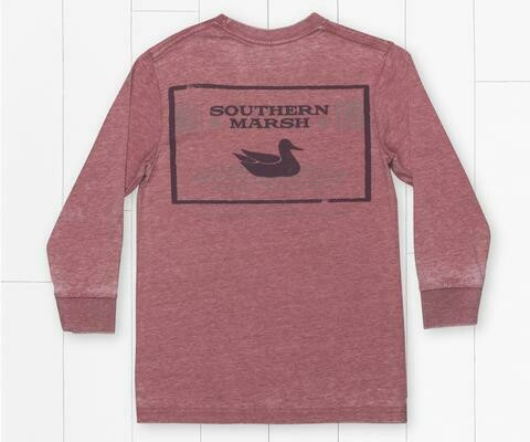 Southern Marsh Kid&#39;s Long Sleeve Seawash Pond Tee