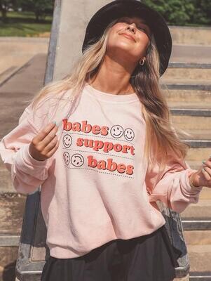 Friday + Saturday Babes Support Babes Corded Crew