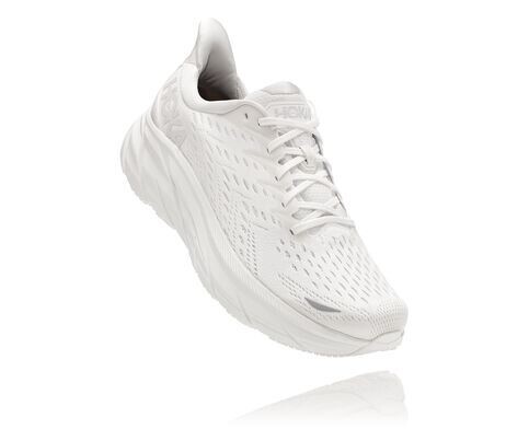 white hoka women's clifton 8