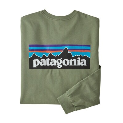 Patagonia Men's Long Sleeve P-6 Logo Responsibili Tee
