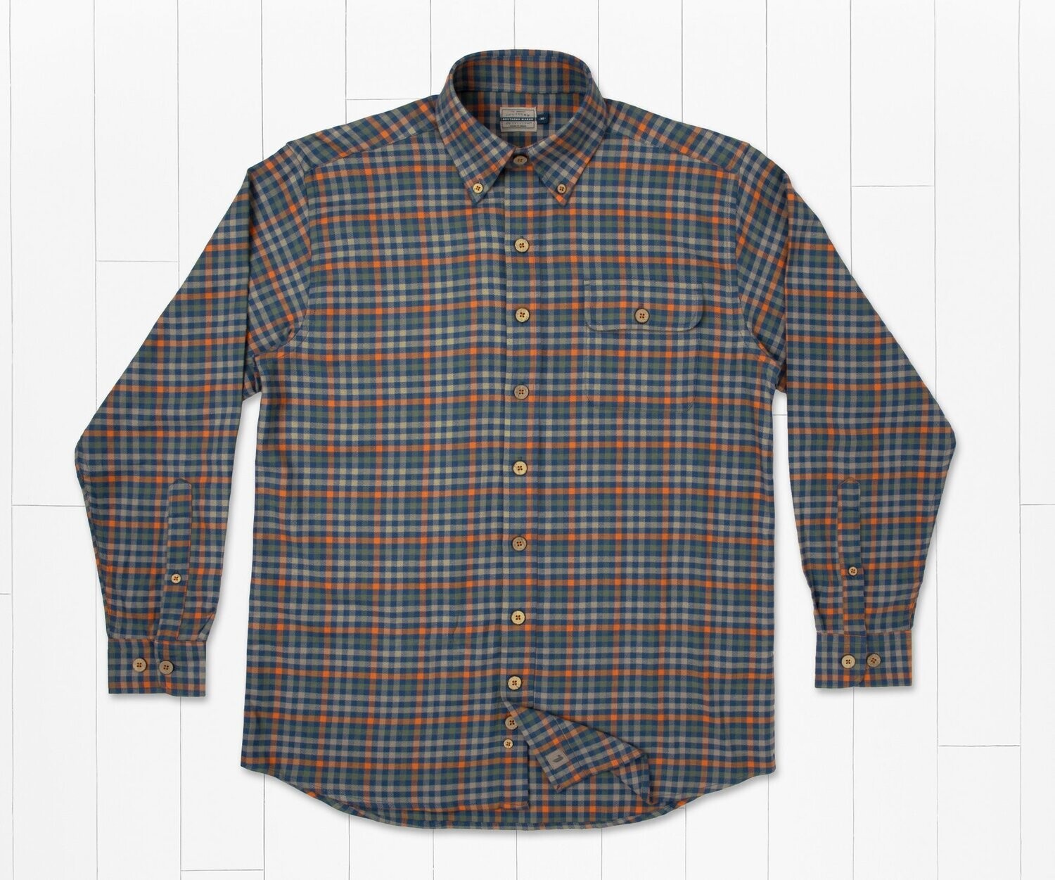 Southern Marsh Men&#39;s Long Sleeve Boothville Flannel Button Down