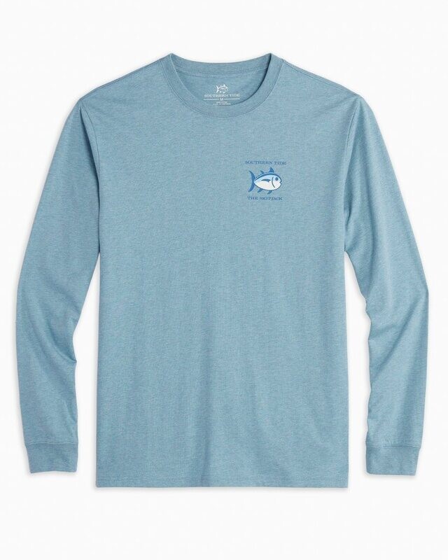 Southern Tide Long Sleeve Men's Heathered Original Skipjack Tee