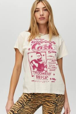 Daydreamer Women's Johnny Cash Outlaw Music Tour Tee