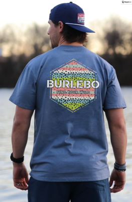 Burlebo Men's Burlebo Rainbow Trout Logo Tee