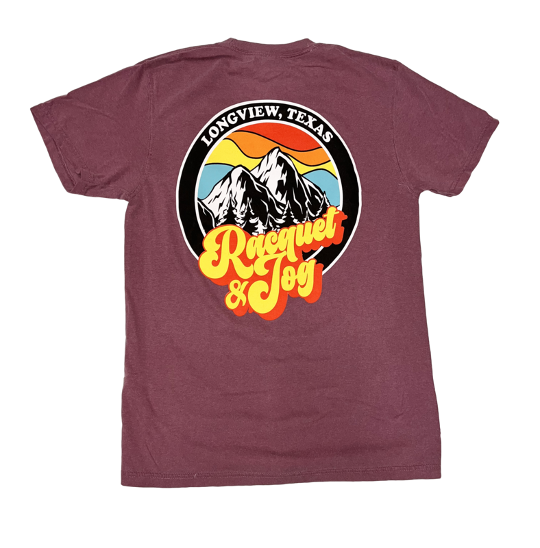 Racquet &amp; Jog Specialty Mountain Colors Tee