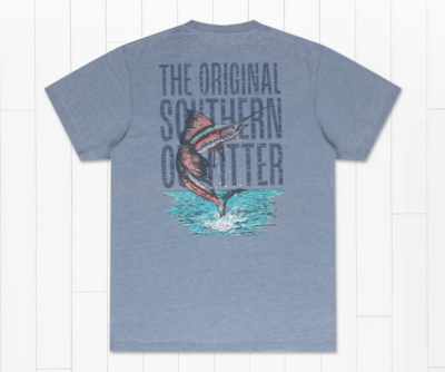Southern Marsh Men&#39;s Seawash Offshore Marlin Tee