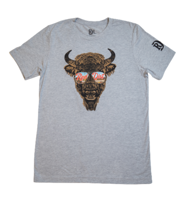 Red Dirt Hat Co Aviator Bison Tee