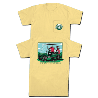 Old Row Bad Day To Be A Beer Golf Cart Pocket Tee
