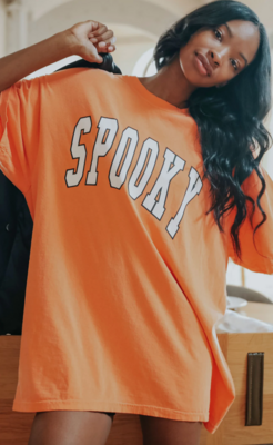 Charlie Southern Spooky Oversized Collegiate Tee