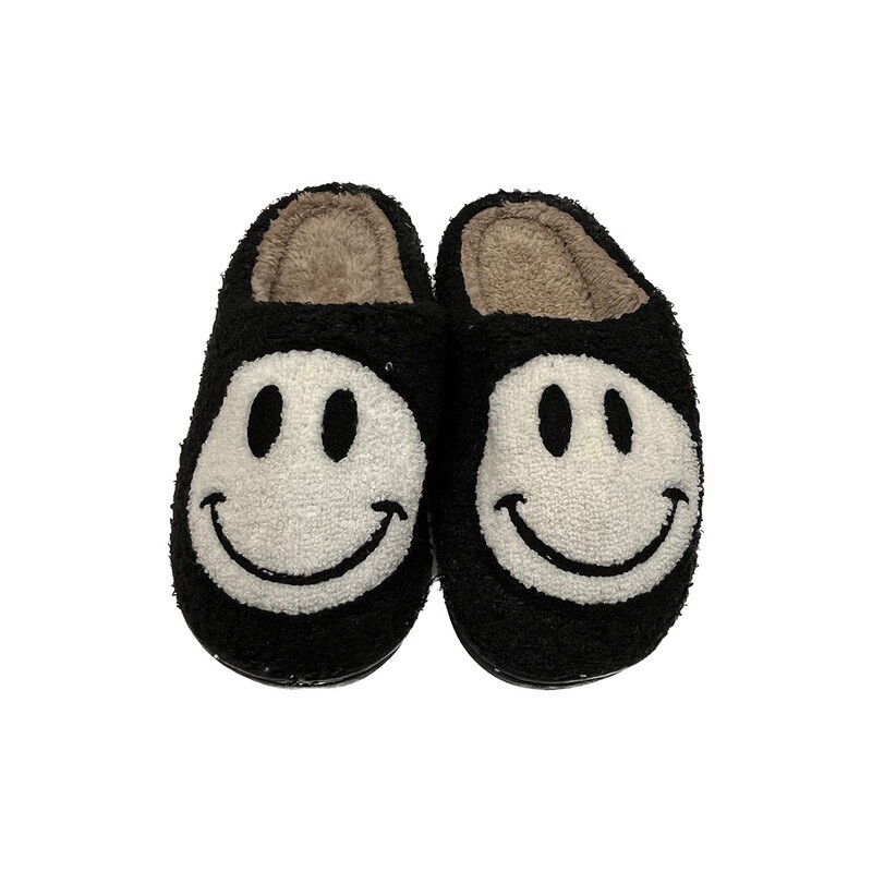 Smiley Slipper - Black &amp; White