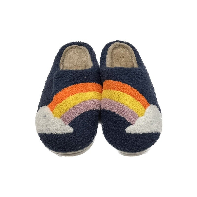 Rainbow Slipper - Navy