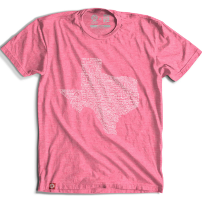 Tumbleweed Texstyles Texas Towns Breast Cancer Tee