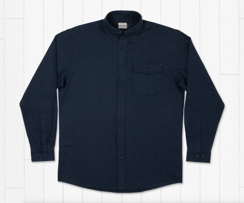 Southern Marsh Men&#39;s Long Sleeve Old Mill Heather Flannel Button Down