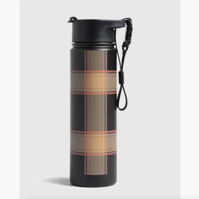 United By Blue Plaid 22oz Stainless Steel Bottle