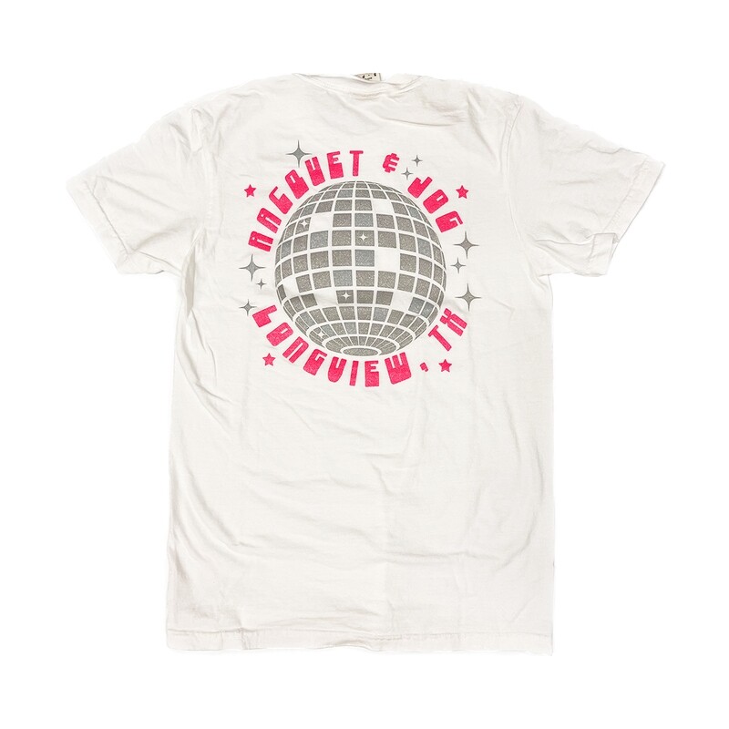 Racquet &amp; Jog Specialty Disco Ball  Tee