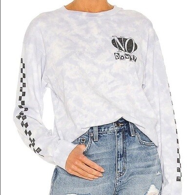 Daydreamer Women's Long Sleeve No Doubt Checker Tee Daydreamer Women's Long Sleeve No Doubt Checker Tee