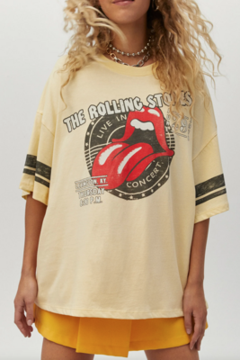 Daydreamer Women's Rolling Stones Concert Stamp One Size Tee