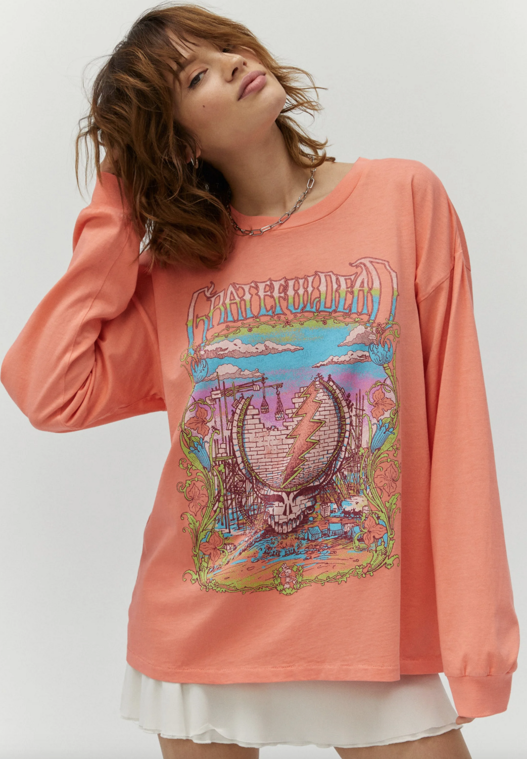 Daydreamer Women&#39;s Grateful Dead Under Construction Long Sleeve Tee