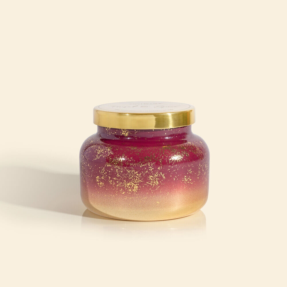 Capri Blue 19oz Glimmer Signature Jar - Tinsel &amp; Spice
