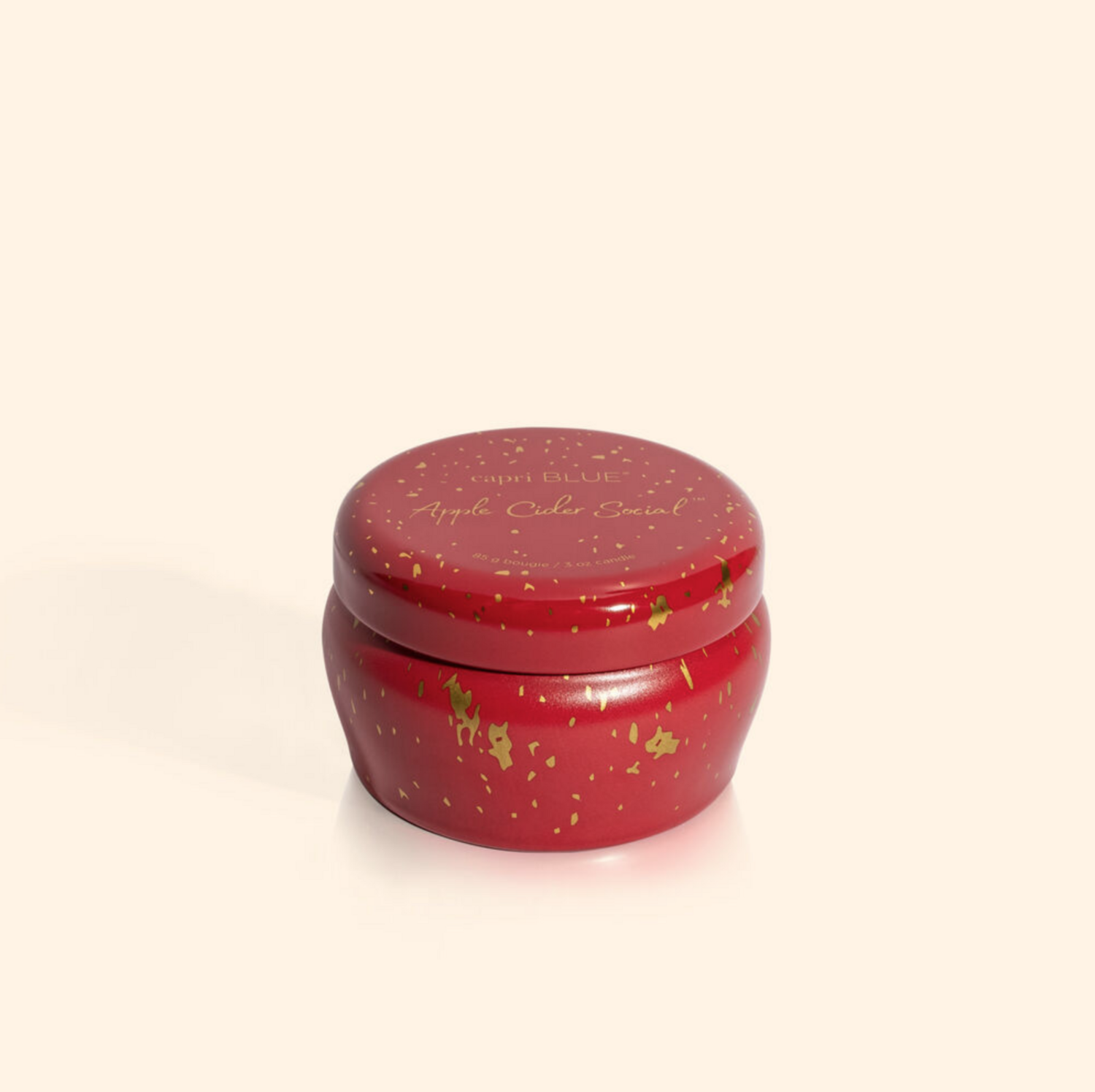 Capri Blue 3oz Glimmer Mini Tin - Apple Cider