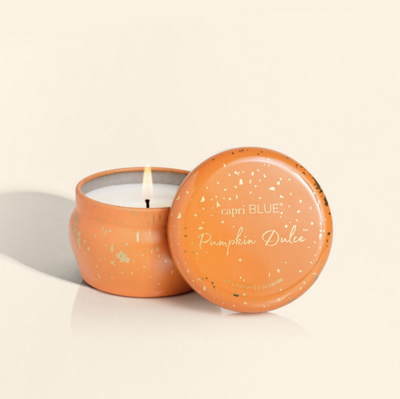 Capri Blue 3oz Glimmer Mini Tin - Pumpkin Dulce