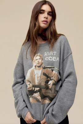 Daydreamer Women&#39;s Kurt Cobain Notebook Boyfriend Crew
