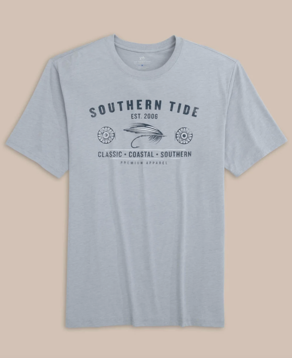 Southern Tide Men&#39;s Heather Reel Fly Premium Tee