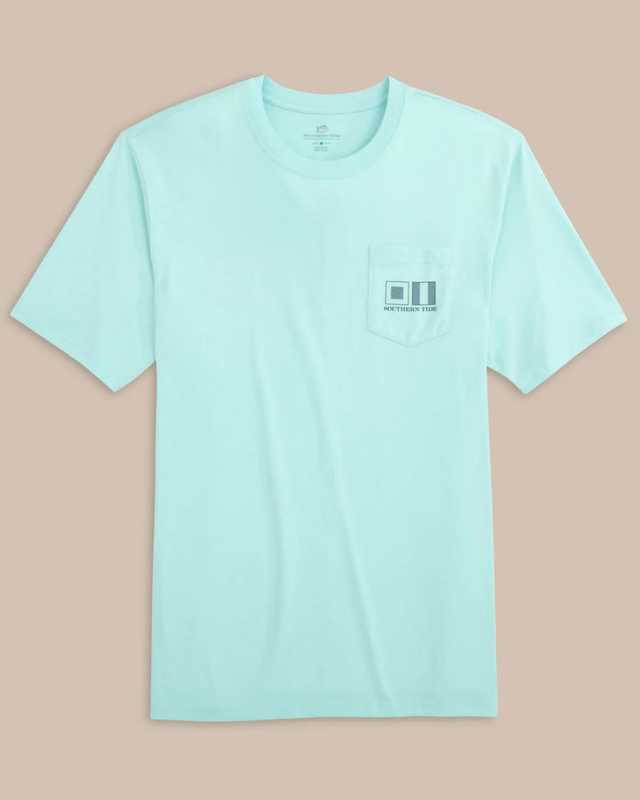 Southern Tide Men's Striped Flags Tee
