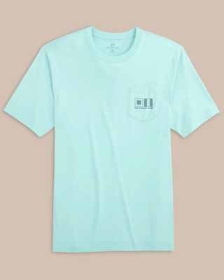 Southern Tide Men's Striped Flags Tee