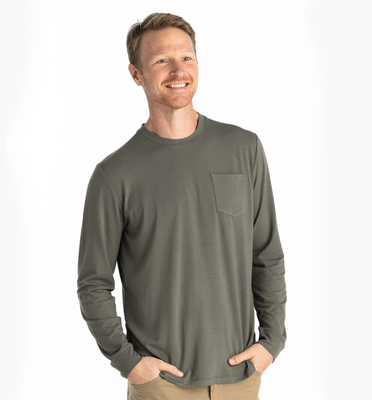 Free Fly Men's Long Sleeve Bamboo Flex Pocket Tee