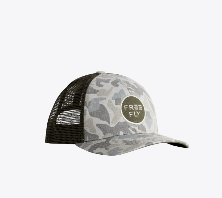 Free Fly Camo Trucker Hat