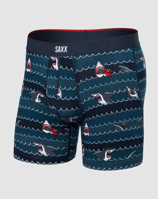 SAXX Vibe Xtra Men&#39;s Boxer Brief - Get Sharky-Hurricane
