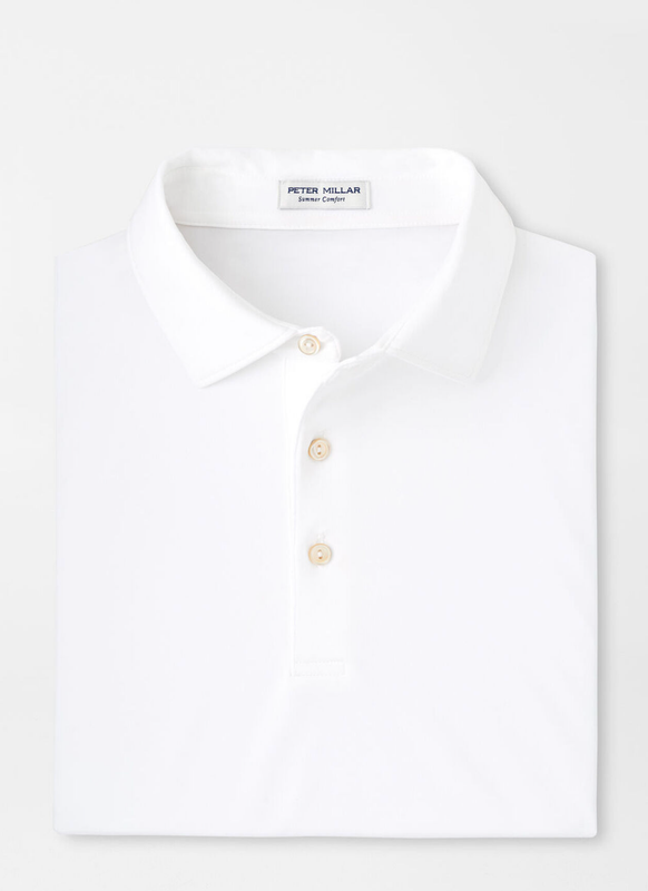 Peter Millar Men's Solid Performance Jersey Polo