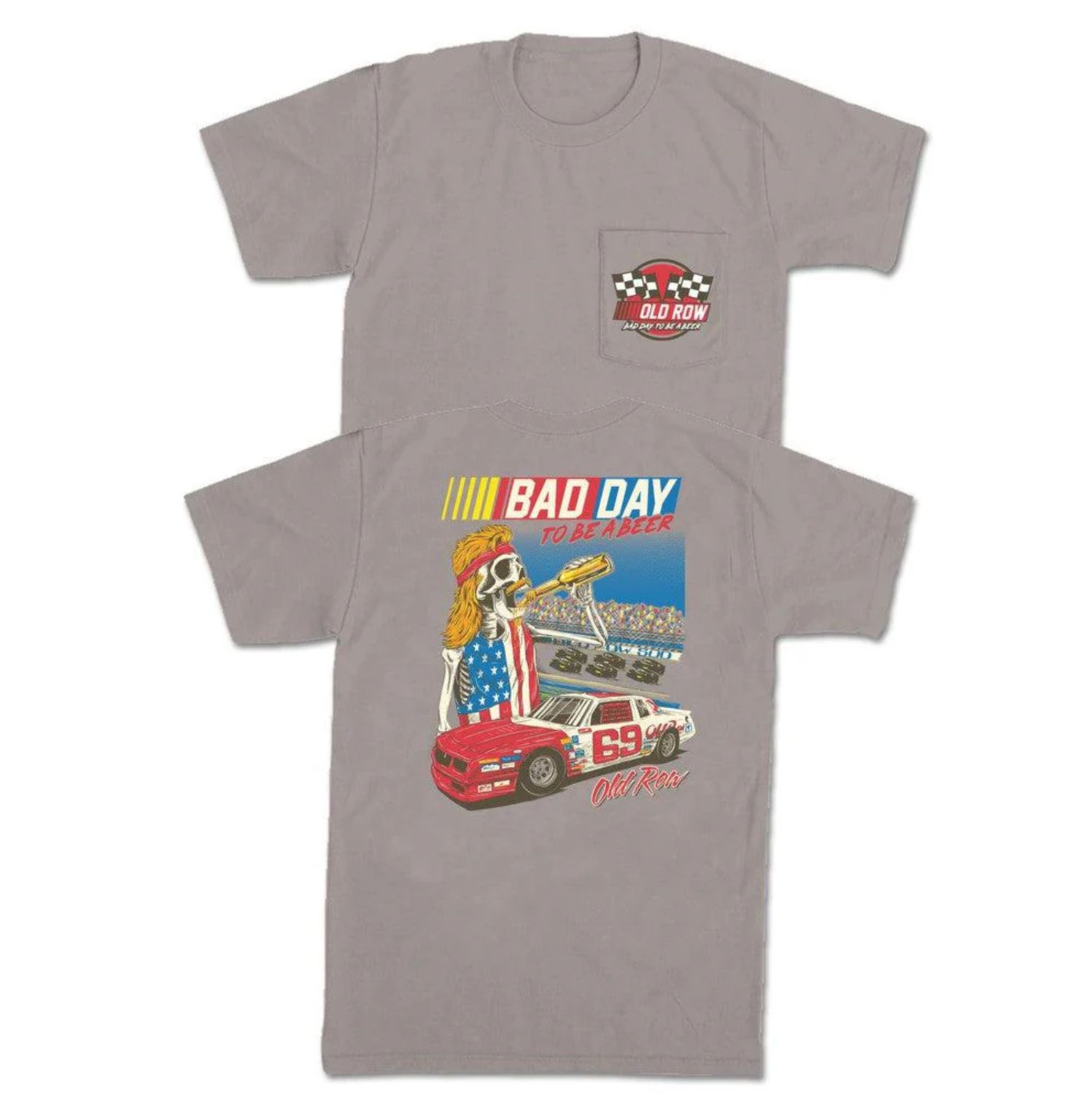 Old Row Bad Day to Be A Beer Racing Pocket Tee