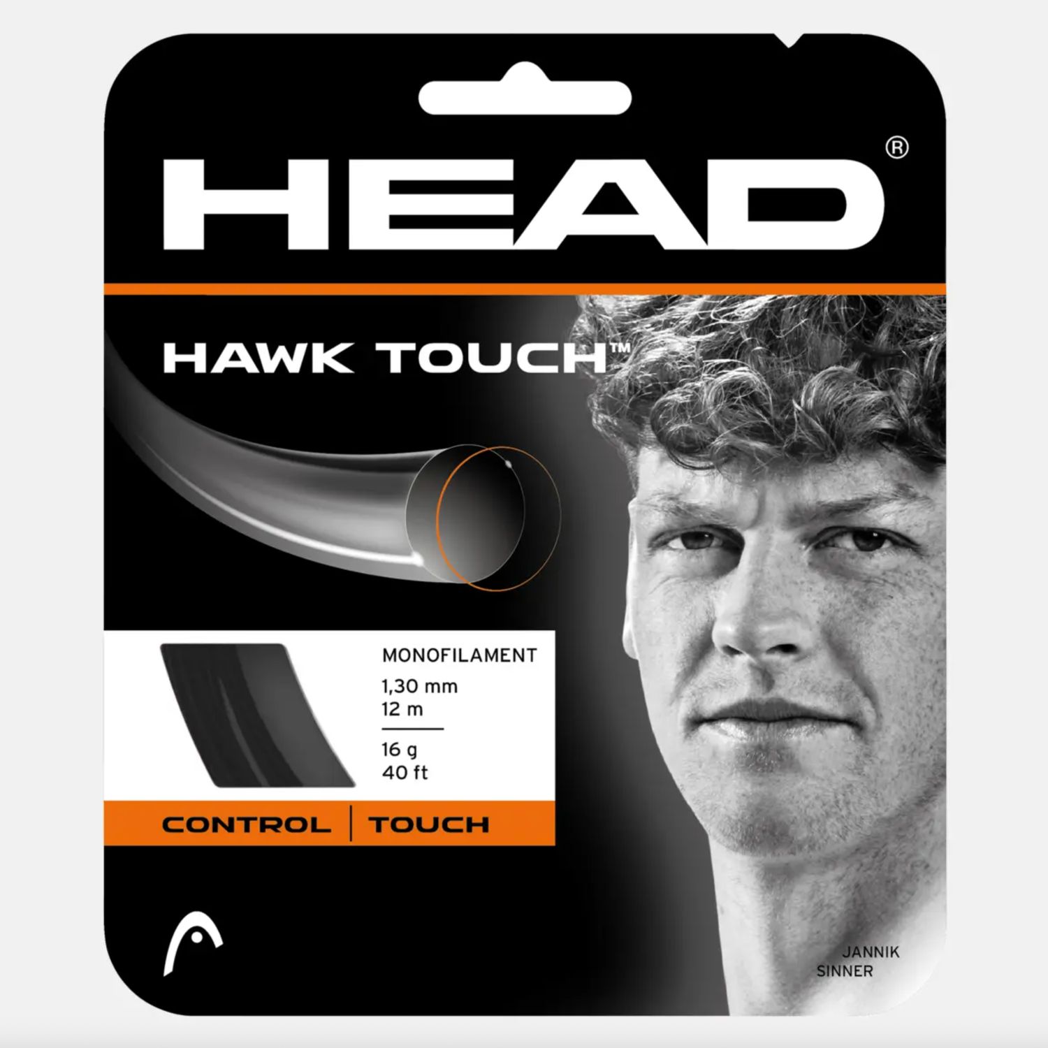 Head Hawk Touch 16g String- Anthracite