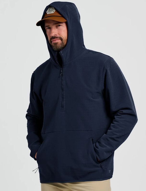 Free Fly Men's Gridback Anorak Hoodie