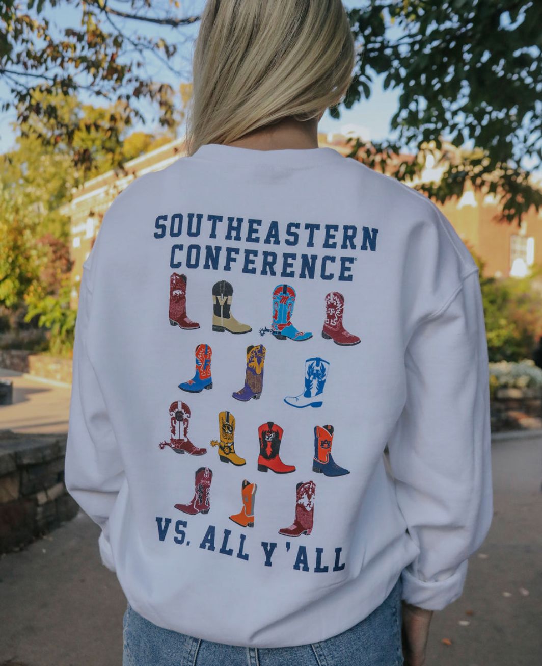 Charlie Southern SEC Boot Crewneck, Size: Small