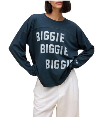 Daydreamer Women's Long Sleeve Biggie X 3 Varsity Tee Daydreamer Women's Long Sleeve Biggie X 3 Varsity Tee