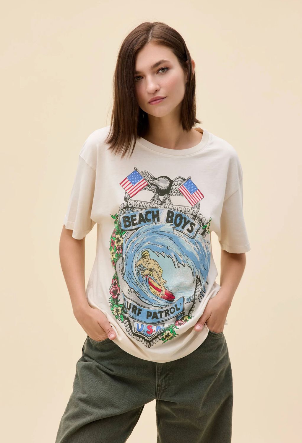 Daydreamer Women's The Beach Boys Surf Patrol Tee Daydreamer Women's The Beach Boys Surf Patrol Tee