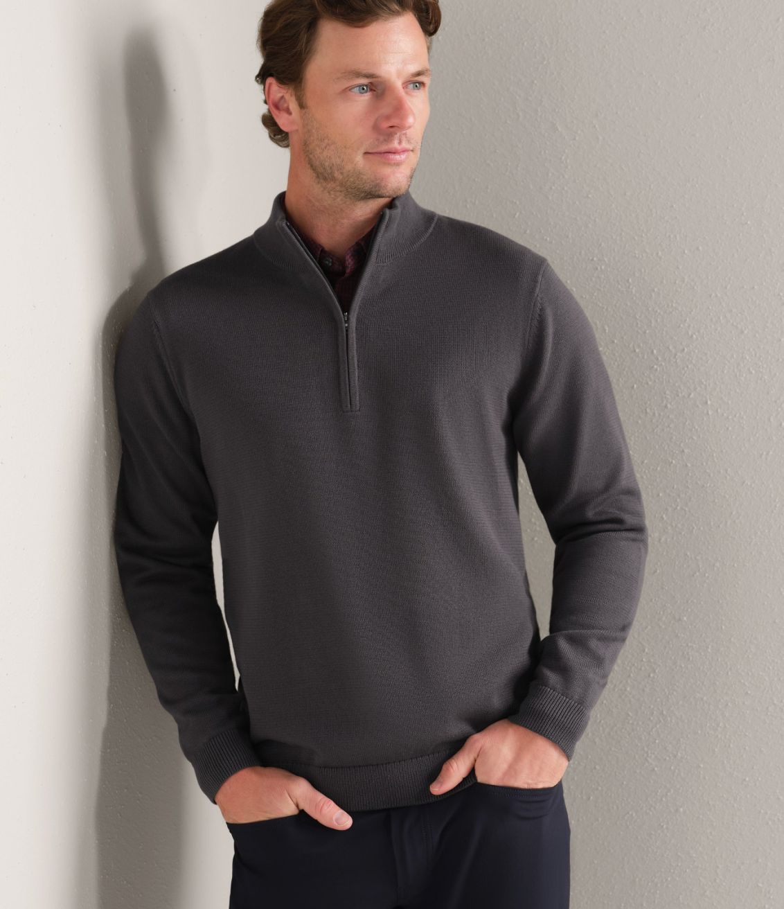 Rhone Men&#39;s Commuter 1/4 Zip Sweater
